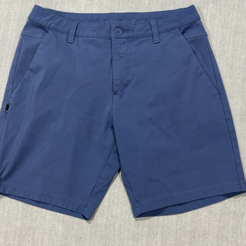 BYLT Premium Basics Everyday Short Mens 32  8" Inseam Blue Athleisure Chino Work